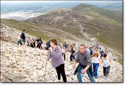 ClimbingCroaghPatrickStoneyGround